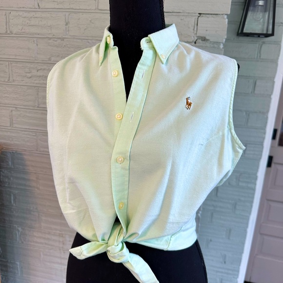 Ralph Lauren Sport Sleeveless Oxford size 8 - Picture 2 of 9